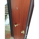 Esterno porta in mogano blindata
