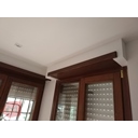 cassonetto realizzato in alluminio finto legno